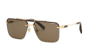 CHOPARD SUN SCHM11 Sunglasses ROSE GOLD BROWN (300K) 63mm